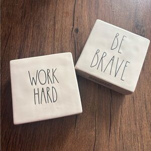 Rae Dunn Inspirational Ceramic Blocks
